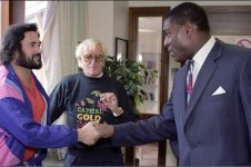 Peter Sutcliffe  with Jimmy Savile and Frank Bruno.jpg