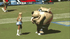 mascot-eating-cheerleader-oakland-tennessee.gif