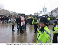 It's a solitary life in Brighton EDL.jpg